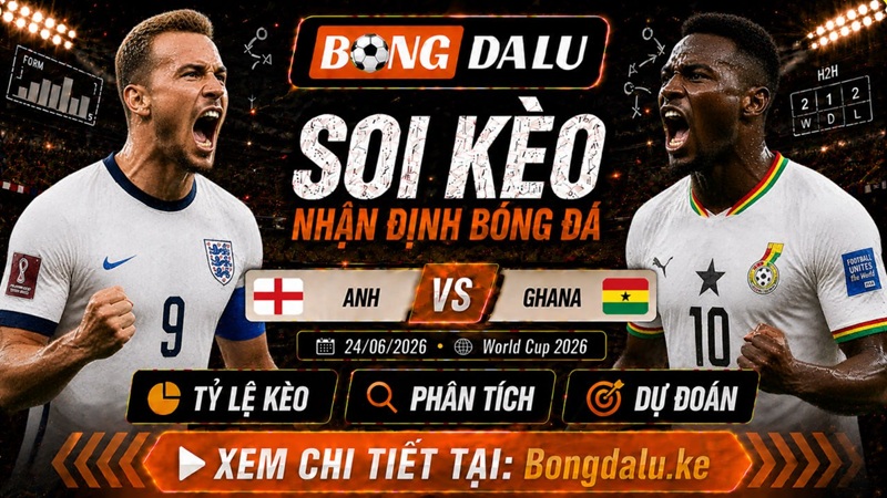 Lực lượng dự kiến của Anh vs Ghana