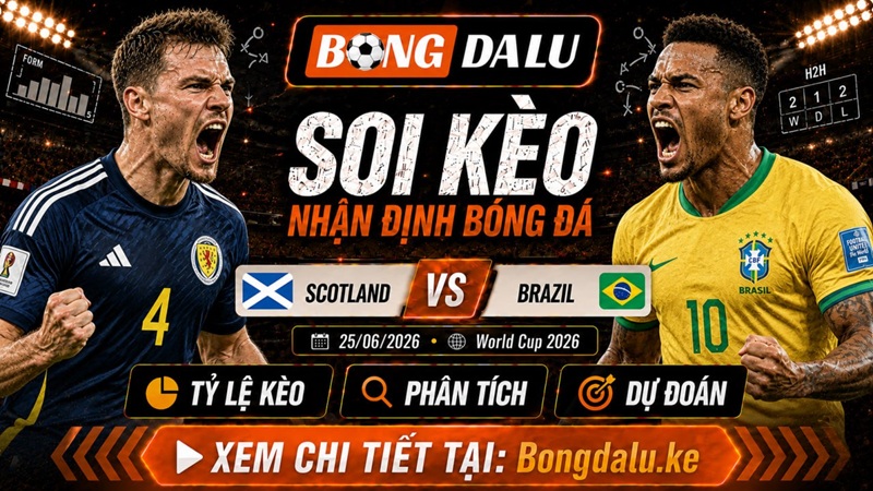 Lực lượng ra sân dự kiến của Scotland vs Brazil